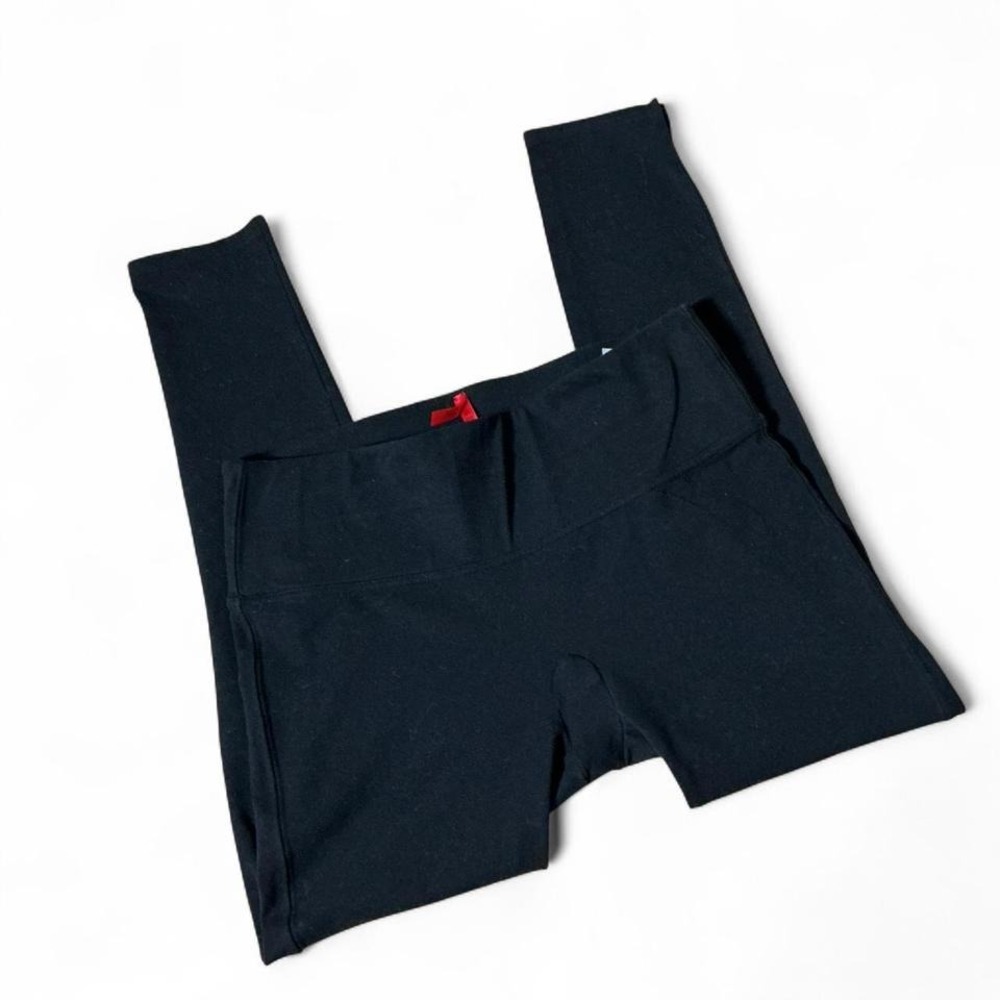 Spanx Womens Fleece High Waisted Full Length Leggings Black 1189 Size Large